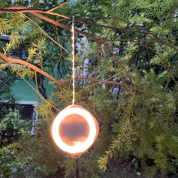 Kamp Lambası Taşınabilir Sırt Çantası Asılı Lamba LED Geri Çekilebilir Atmosfer Dekorasyon Akülü Kapalı Açık