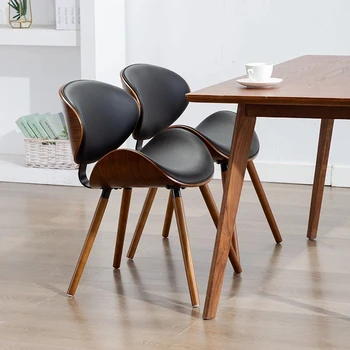 Kapalı Tasarım yemek sandalyeleri Oturma Odası Ergonomik Çalışma Relax Tek Meditasyon Deri Şezlong Ofis Sillas Ev Mobilyaları