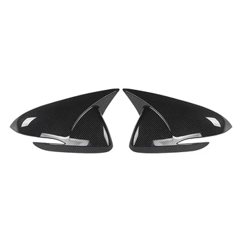 Karbon Fiber Araba Dikiz Aynası Kapağı Yan Kapı Ayna Kabuk Dekorasyon Trim Hyundai Elantra AD 2016-2020 için