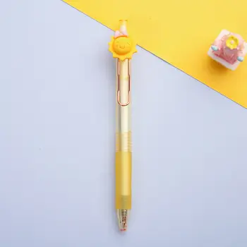 Karikatür Sevimli Sarı Kalem Sarı Güneş Nötr Kalem Öğrenci Jel Kalemler Kırtasiye