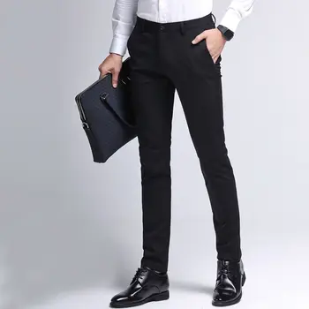 Katı erkek Geniş Bacak Takım Elbise Pantolon 2023 Yeni Moda Klasik Baggy Pantolon Kore Rahat Dipleri Artı Boyutu Vintage Erkek Giysileri W48