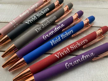 Kişiselleştirilmiş İş Kalemleri Metal Okul Öğretmen Hediye Malzemeleri Kırtasiye Ofis Yazma Faydalı Yazı Promosyon Kalemler