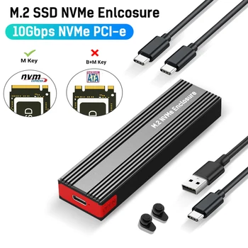 M. 2 NVMe Muhafaza USB3. 1 Gen2 10Gbps SSD NVMe M2 Kılıfı M 2 USB Adaptörü Aracı Ücretsiz Harici Kutu 2230 2242 2260 2280 M2 NVMe
