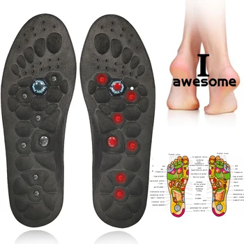 Manyetik Masaj Tabanlık Ayak Acupressure Terapi Refleksoloji Ağrı kesici Sağlık Masajı Kemer Desteği Ayakkabı Tabanı Ekler