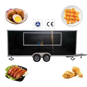 Mobil Mutfak yemek arabası Römorkları Tam Donanımlı Kahve Dondurma gıda tekerlekli araba