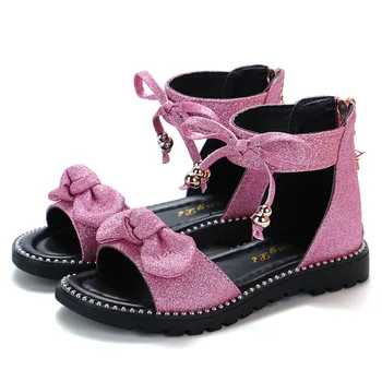 Moda Yay Çocuk Kız Yaz Ayakkabı 2020 Yeni Deri Sandalet Kız plaj sandaletleri Çocuk Prenses Roma Ayakkabı 4 5 6 7 8 9 10 11 12