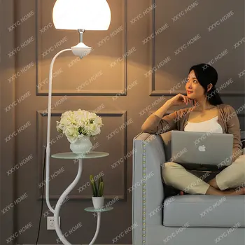 Modern akrilik lamba gölge ayakta lamba sehpa zemin lambası oturma odası kanepe okuma zemin lambası yatak odası başucu standı ışık