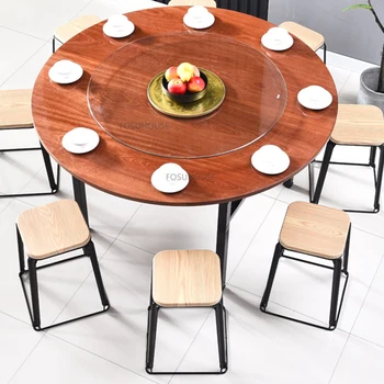Modern İnsan Yapımı Kurulu yemek masası Ev Mobilyaları için Katlanır Masa Taşınabilir Cam Pikap Sadelik Ev Yuvarlak Masalar