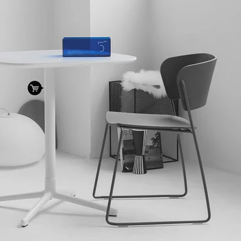 Modern Taşınabilir yemek sandalyeleri Gri Rahat Tasarımcı Benzersiz Sandalye Salonu Moda Yemek Meubles De Salon İç Dekorasyon