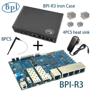 Muz Pi BPI - R3 Demir Kasa İle Güç MediaTek MT7986 Dört Çekirdekli 2G DDR RAM 8G eMMC flaş Desteği Wi-Fi 6 2.4 G Yönlendirici Kurulu