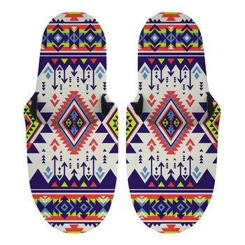 Noisydesigns Kış Slippes Erkekler Peluş Sıcak Ev Moda Paisley Desen Topuk 2.4 CM Ev Yumuşak Yeni Kapalı Kat Ayakkabı