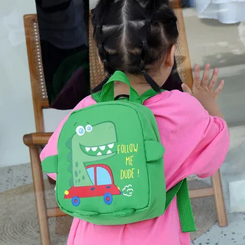 Okula dönüş Karikatür Dinozor Çocuklar Schoolbag Erkek Kız Sırt Çantaları Ayarlanabilir Çocuk Anaokulu Öğrenci anti-kayıp Kitap Çantaları