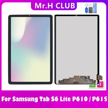 Orijinal Samsung Galaxy Tab İçin S6 Lite 10.4 P610 P615 P615N P617 P613 LCD Ekran Dokunmatik Ekran Cam Panel Sayısallaştırıcı Değiştirin