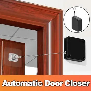 Otomatik Sensör Kapı Closer Punch-ücretsiz Ayarlanabilir Yüzey Kapı Durdurucu Otomatik Olarak Yakın Kapı Braketi Closer Ev Geliştirme