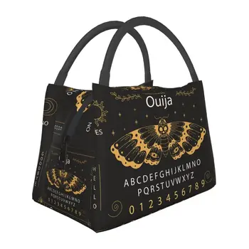 Ouija Kurulu Kafatası Güve Yalıtımlı Öğle Yemeği Çantaları Çalışma Ofisi için Occultism Cadılar Bayramı Taşınabilir Termal Soğutucu yemek kabı Kadınlar