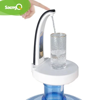 saengQ Elektrikli İçme Suyu Pompası USB Şarj Edilebilir Otomatik Elektrikli pompa şişesi dokunmatik Ekran Anahtarı Akıllı Pompa