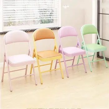Salon Açık Tasarım yemek sandalyeleri Katlanır Modern Açık Sandalyeler Bekleme Otel İskandinav Bahçe Cadeira mutfak mobilyası OA50DC