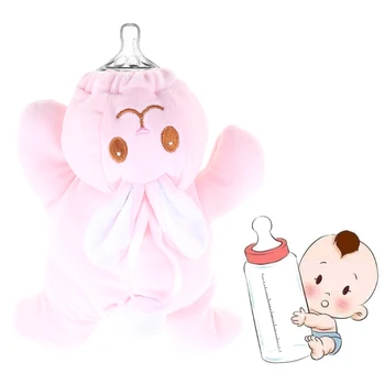 Sevimli Bebek biberon Peluş Kılıfı Kapakları Hemşirelik Sıcak Tutmak Tutucular Vaka
