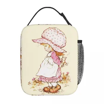 Sevimli Kız Yalıtımlı yemek taşıma çantası Çantası Sarah Kay Karikatür Çiçek Kız Merch yiyecek kutusu 2023 Yeni Termal Soğutucu yemek kabı Okul İçin