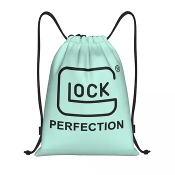 Taktik Glock Çekim Spor ipli sırt çantası Kadın Erkek Spor Salonu Sackpack Katlanabilir alışveriş çantası Çuval