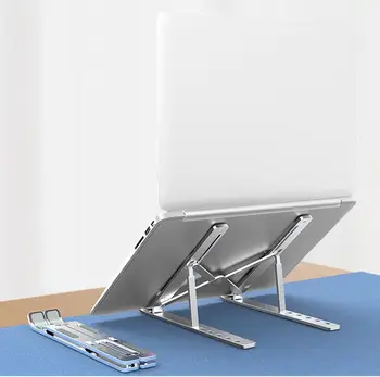 Taşınabilir dizüstü Standı Alüminyum Katlanabilir Dizüstü Bilgisayar Desteği Dizüstü Bilgisayar Tabanı Macbook Pro Tutucu ayarlanabilir braket Bilgisayar Aksesuarları