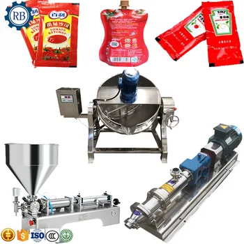 Ticari Kullanım için Otomatik Büyük Kapasiteli Domates Salçası Üretim Hattı / Domates Sosu Yapma Makinesi / Ketçap İşleme Ekipmanları