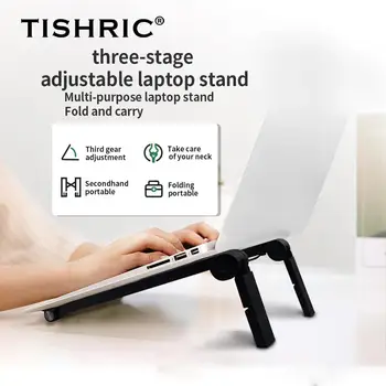 TISHRIC Ayarlanabilir laptop standı Desteği taşınabilir stant Dizüstü Bilgisayar Desteği PC taşınabilir dizüstü Tutucu Dikey laptop standı
