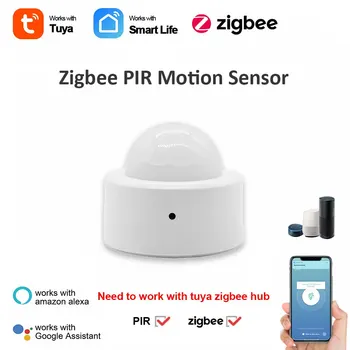 TY003 Tuya Zigbee Mini Akıllı PIR hareket dedektörü İnsan Vücudu Kızılötesi Sensör Anti Hırsızlık Tuya App Uzaktan Kumanda Akıllı Yaşam