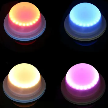 Uzaktan kumandalı Şarj Edilebilir RGBW taban ışık masa Altında led ışık Modülü Parti Olay Düğün BarCocktail Kahve masa süsü