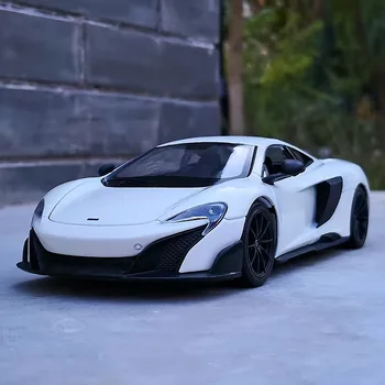 WELLY 1: 24 McLaren 675LT Alaşım Spor Araba Modeli Diecast Metal Oyuncak Araçlar Araba Modeli Yüksek Simülasyon Koleksiyonu Çocuk Hediyeleri