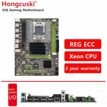 X58 LGA 1366 ECC REG Anakart LGA1366 Desteği Xeon L5630 X5650 ı7 930 Altı çekirdekli CPU Serisi Büyü DDR3 4GB 8GB 16GB USB2. 0