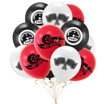 Yarış Tema Parti Dekorasyon 12 inç Araba Tekerlekleri Lateks Balonlar Erkek Doğum Günü Parti Malzemeleri
