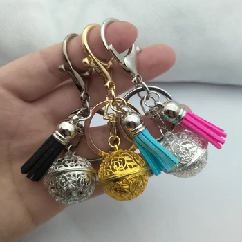 Yeni alaşım bells sevimli anahtarlık moda basit püsküller erkek ve dişi anahtarlık çanta kolye aksesuarları lüks anahtarlık