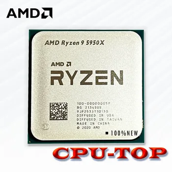 YENİ AMD Ryzen 9 5950X R9 5950X3. 4 GHz 16 Çekirdek 32 Konu CPU İşlemci 7NM L3 = 64M 100-000000059 Soket AM4