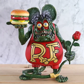 Yeşil Fare Sıçan Fink Hamburger ve Gül Aksiyon Figürü Oyuncak Koleksiyon Model Hediye