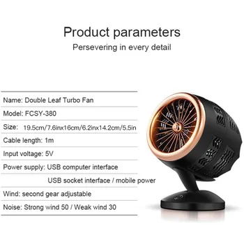 ZAOXI 3 Ayarlanabilir Hız Soğutma Fanı Ev Mini Masaüstü Soğutma USB Powered Ofis İçin Sıcaklık Azalan Fan