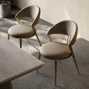 Çağdaş Modern yemek sandalyeleri İskandinav Lüks Tembel Ultralight yemek sandalyeleri Avrupa Salon Sillas De Comedor Otel Mobilyaları