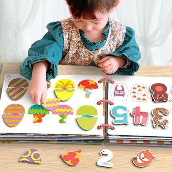 Çocuk Meşgul Kitap Montessori Oyuncaklar Yürümeye Başlayan 1-3 Yaşında İlk Sessiz Kitap Çocuklar Erken Öğrenme Eğitici Oyuncaklar Bebek Kitapları