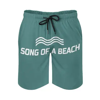 Şarkı Bir Plaj Baskı Yüzmek Plaj Kurulu Şort Mayo Gevşek erkek Mayo Nefes Çılgın Goodtimes Oyun Gülmek Keyfini Çıkarın Eğlenceli Komik