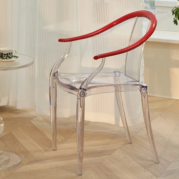 Şeffaf Modern Açık Bahçe Yemek sandalyesi Kahve Bireysel yemek sandalyeleri Soyunma Odaları Armoires De Salon Mobilyaları DX50CY
