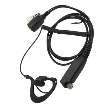 G Şekli Kulaklık Mikrofon PTT Takviyeli Tak ve Çalıştır Eller Serbest Walkie Talkie Kulaklık için Mic PTT ile Sepura STP8000 sıcak