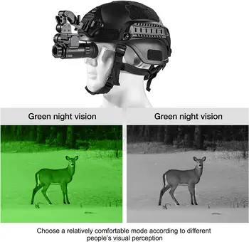 NVG10 Gece Görüş Monoküler Askeri WiFi Yeşil Taktik Kask Kafa Gece Görüş Dijital Gözlük IP66 Avcılık Cihazı Montaj