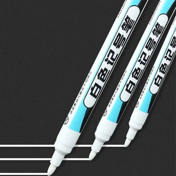 0.7 mm Beyaz boya kalemi Kalem 20mm Derin Delik İşaretleyiciler Kalem Seti Su Geçirmez Kalıcı Yağlı Kalemler Kaya Ahşap Metal Cam Fayans
