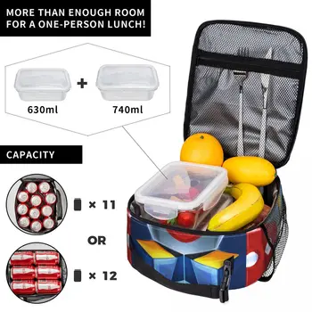 Ufo Robot Grendizer Termal Yalıtımlı Öğle Yemeği Çantaları Okul Mazinger Goldrake Taşınabilir Bento Kutusu Soğutucu Termal yiyecek kutusu