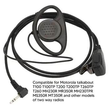 Walkie Talkie Kulaklık Galvanik Süreci 1 Pin 2.5 mm İki Yönlü Telsiz Kulaklık Motorola Walkie Talkie için sıcak