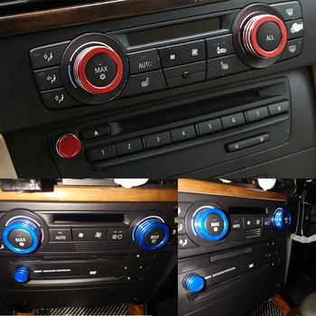 Araba Klima Klima Kontrol Paneli Rüzgar Fan Hızı Düğmesi Ses Ses Düğmesi ayar kapağı BMW X1 E84 3 Serisi E90 E91 E93