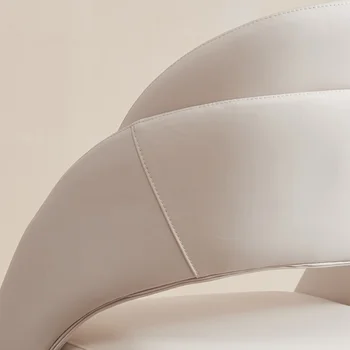 Italyan Basit Modern yemek sandalyeleri Lüks Tasarımcı Krem Tarzı Dresser Sandalye Yatak Odası Sillas De Comedor Ev Mobilyaları WK50CY