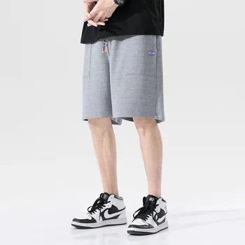 2023 Harajuku Erkekler Streetwear Yaz Jogger Gevşek Elastik Bel Hip Hop Şort Gençlik Yüksek Kalite Dropshipping