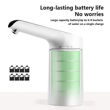 Elektrikli su sebili Akıllı USB Şarj Taşınabilir namlulu su otomatik pompalama cihazı şarj su pompası akıllı pompa