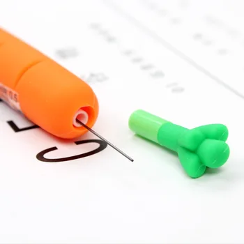 0.5 / 0.7 mm mekanik kurşun kalem havuç güzel otomatik cetvel kalemi Okul Kırtasiye